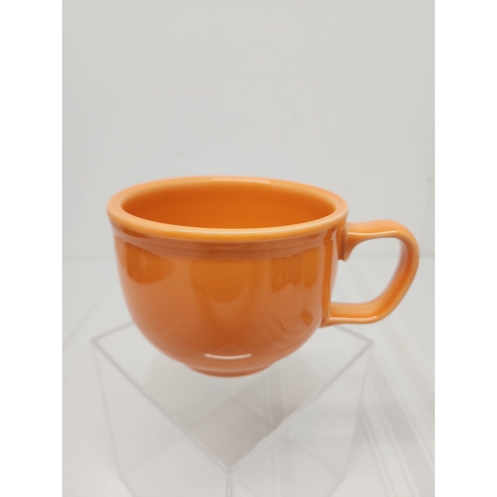 Fiesta Jumbo Cup 18 Oz In Tangerine~Coffee~Tea Soup~Cozy Beverages Made In USA
